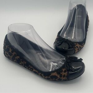 Sam Edelman Calypso Leopard Print Fur Ballet Flats